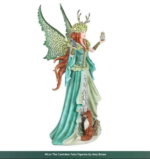 46cm The Caretaker Fairy large Figurine by Amy Brown, high-quality collectible,   Intricately sculpted and cast in resin