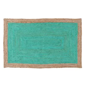 60 cm x 90 cm Phoenix Sea Green Jute Door Mat