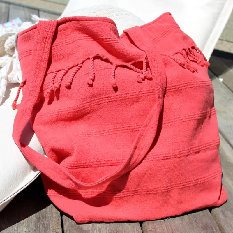 Accessorize Adore Coral Beach Bag