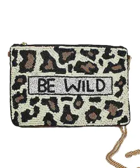 Beaded Clutch, Be Wild Leopard