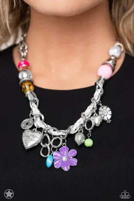 Charmed, I Am Sure - Multi Colored Necklace - Paparazzi Accessories