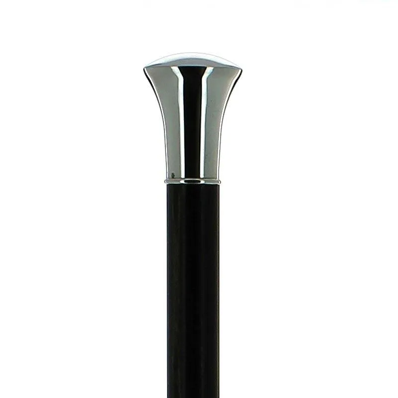 French Masonic Silver Plated Cane: Carbon Fiber Shaft