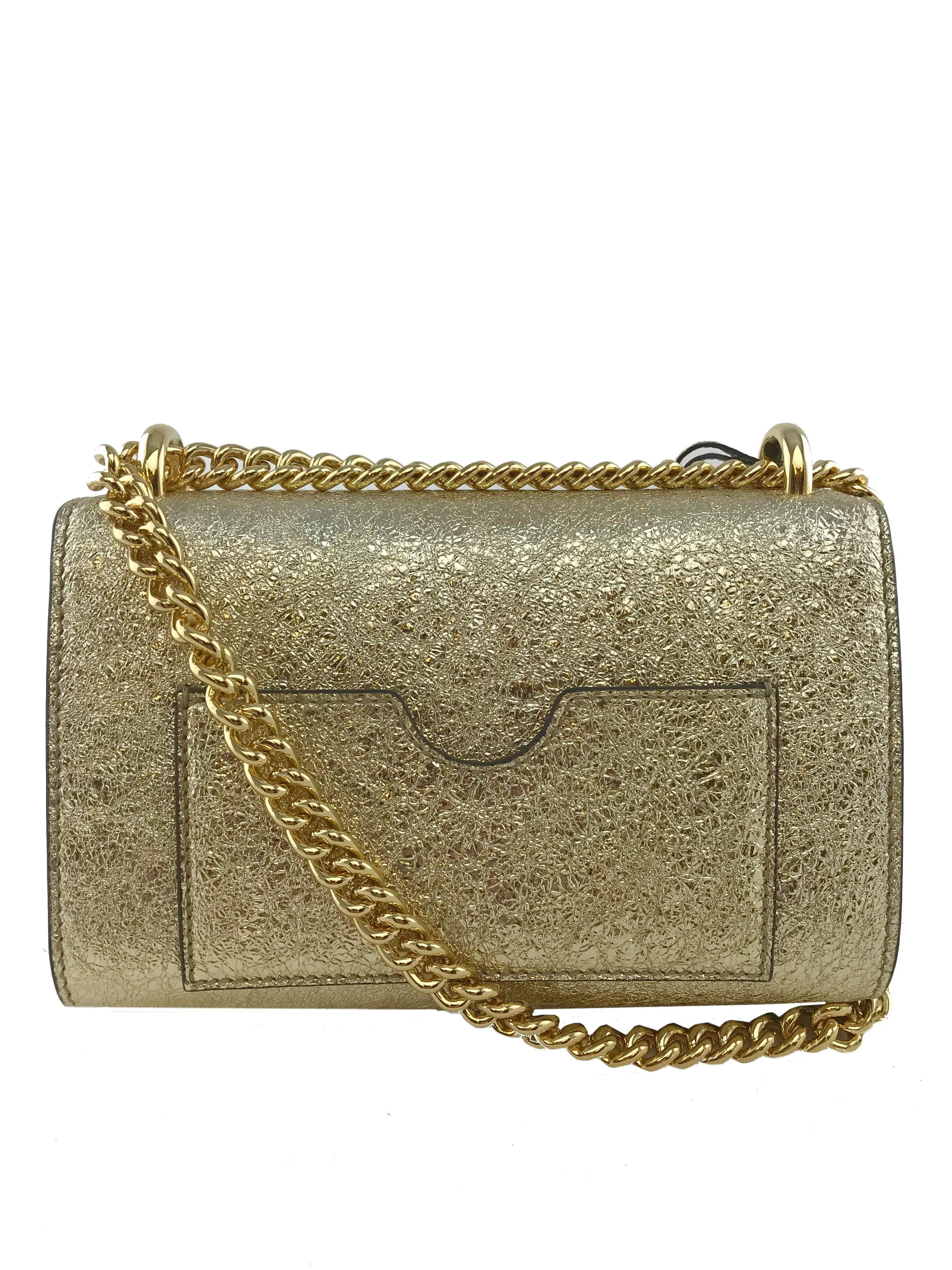 Gucci Padlock Small Metallic Shoulder Bag