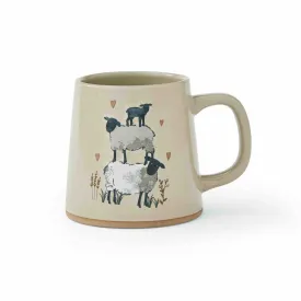 Highland Sheep Reverse Conical Mug - Beige