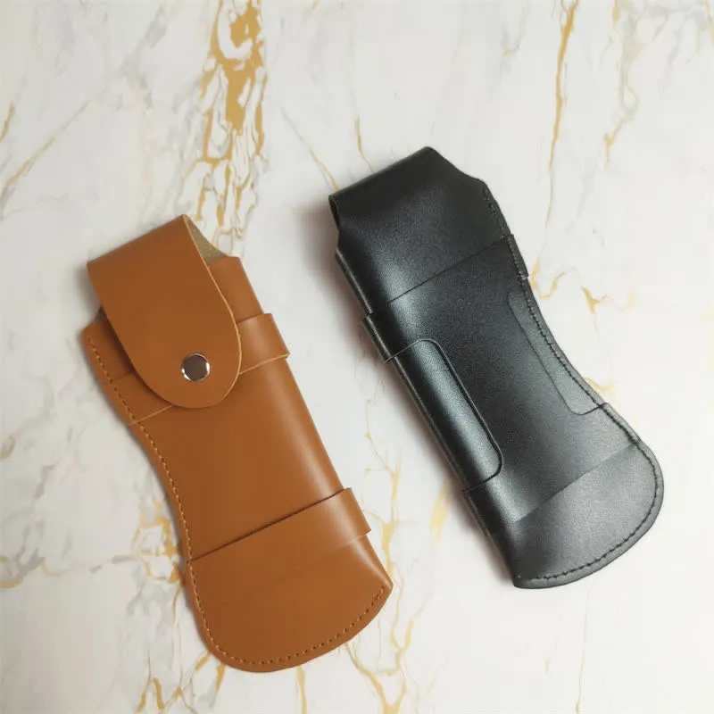 Hiking Folding Knife Cover Sheath Leather Belt Bag