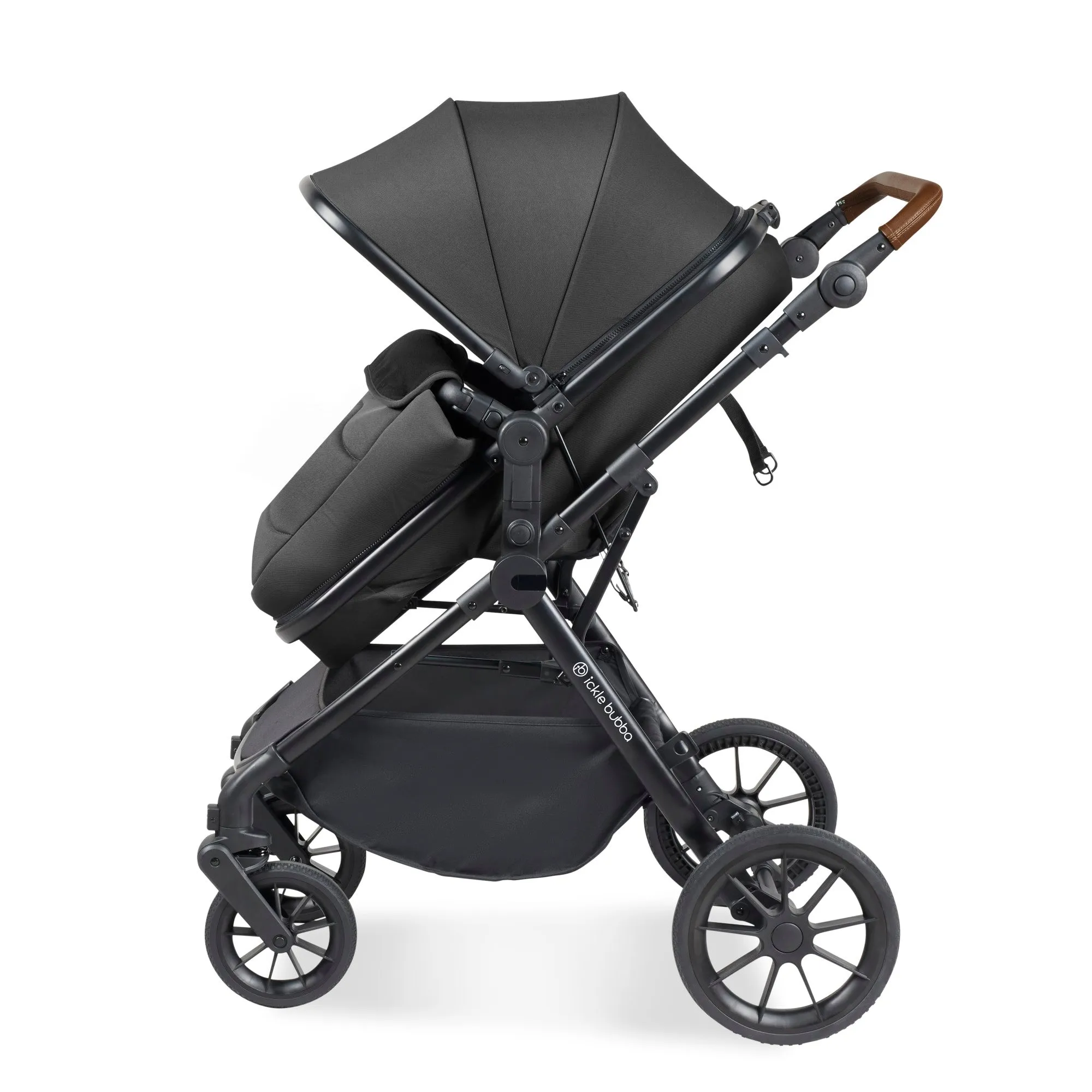 Ickle Bubba Cosmo All-in-One I-Size Travel System With Isofix Base (Stratus) Graphite Grey