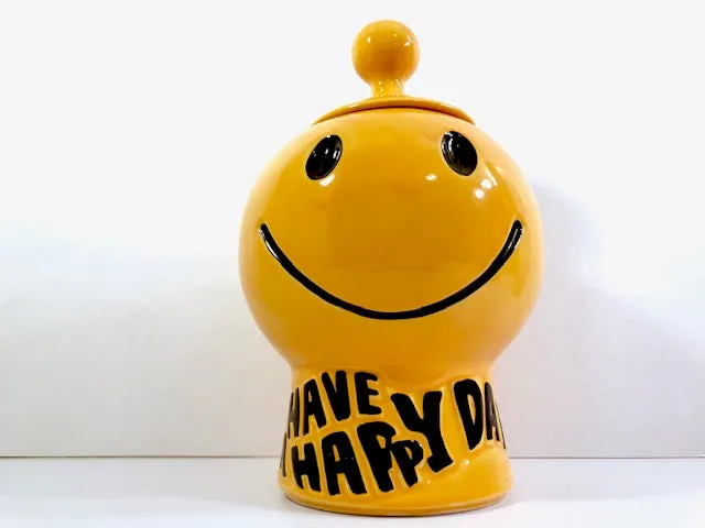 McCoy Have A Happy Day Smiley Face Cookie Jar