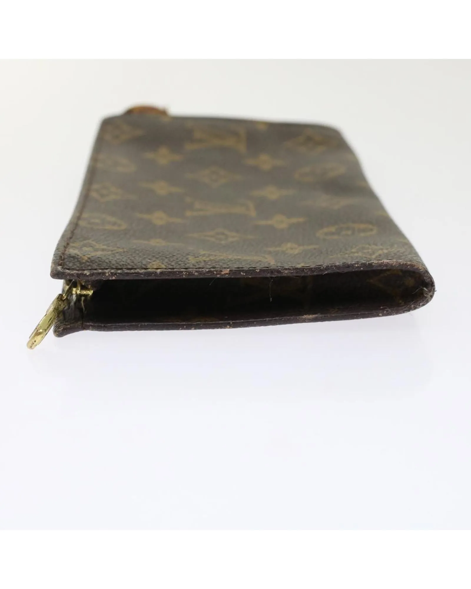 Monogram Accessory Pouch with Scratches and Rubbing