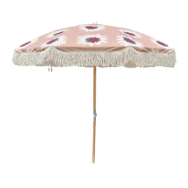 Parasol with Fringes Ø180 cm - Sunset Flowers