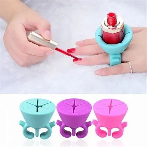 Wearable Nail Polish Bottle Holder Ring