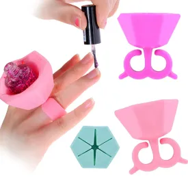 Wearable Nail Polish Bottle Holder Ring